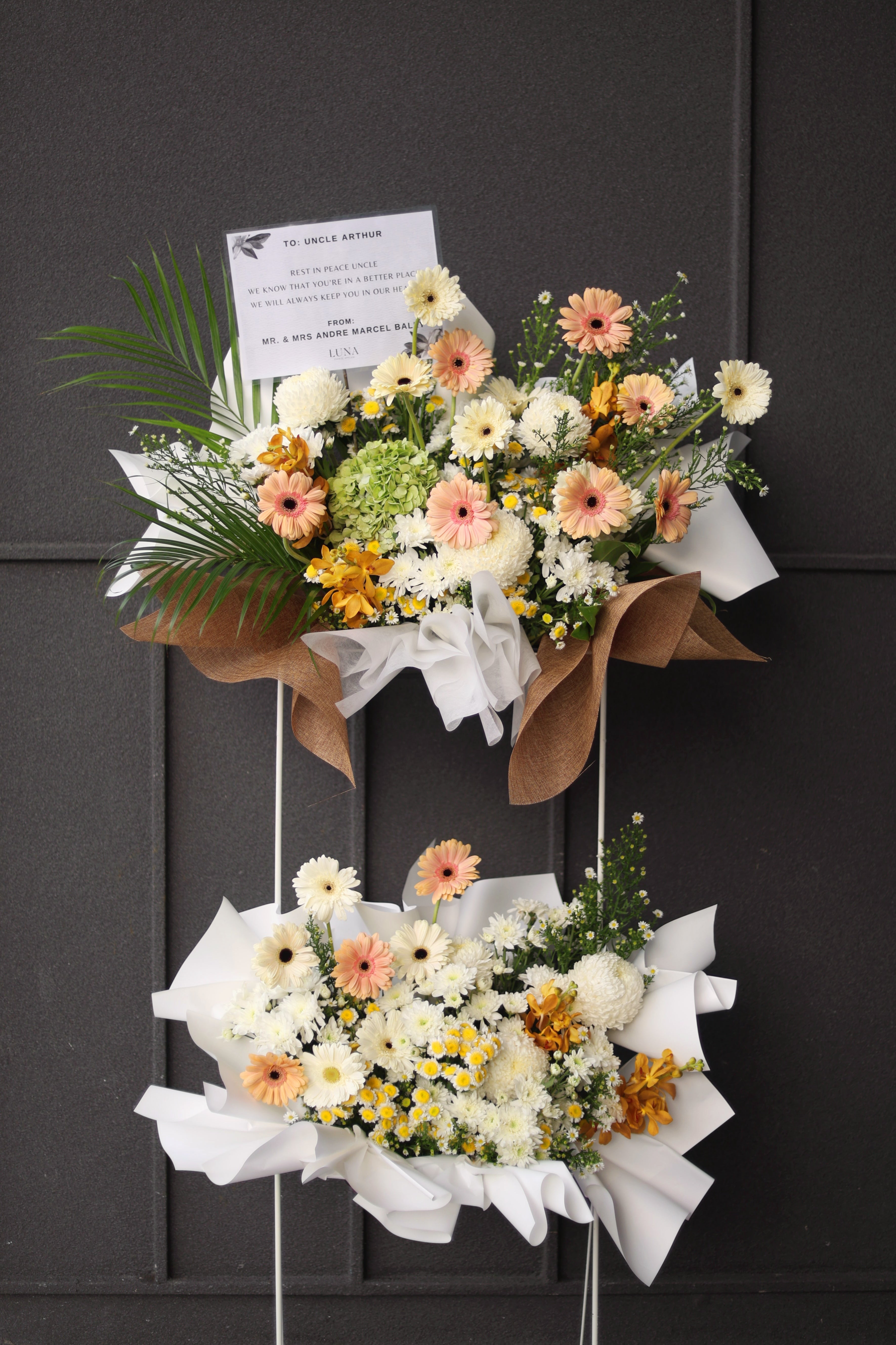 Silent Comfort Condolence Flower Stand