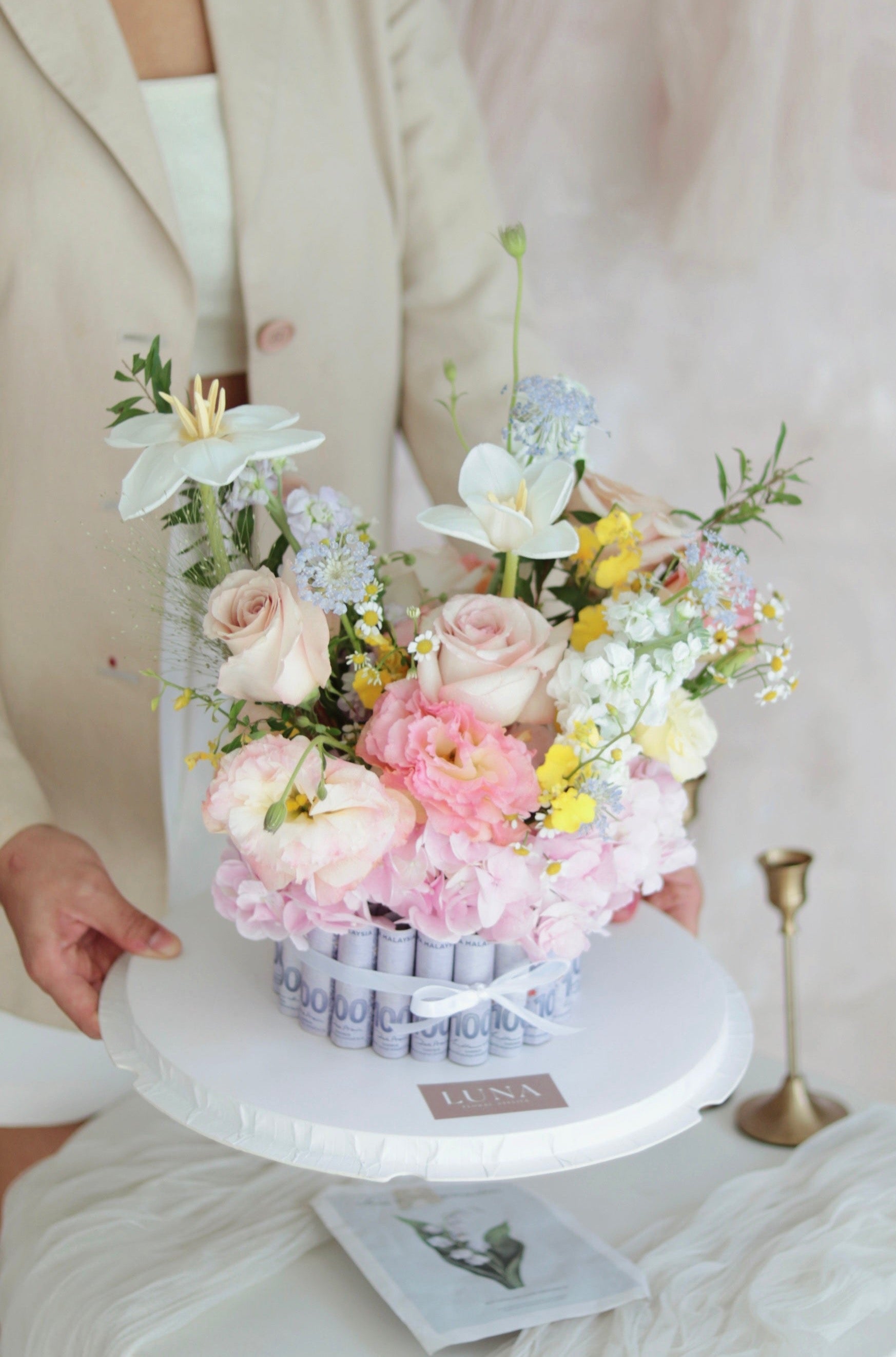 Money Flower Cake