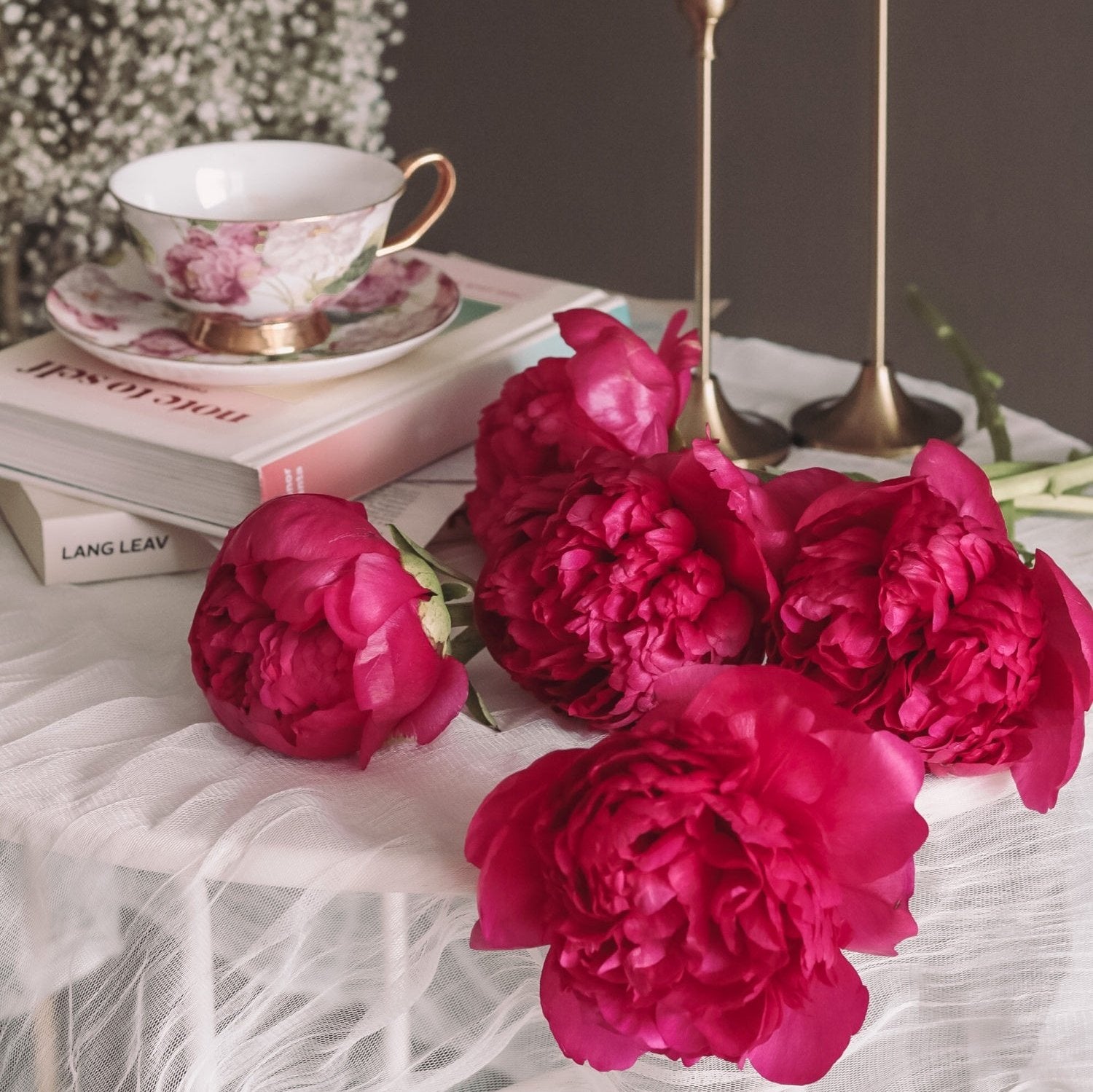 Red Charm Peonies