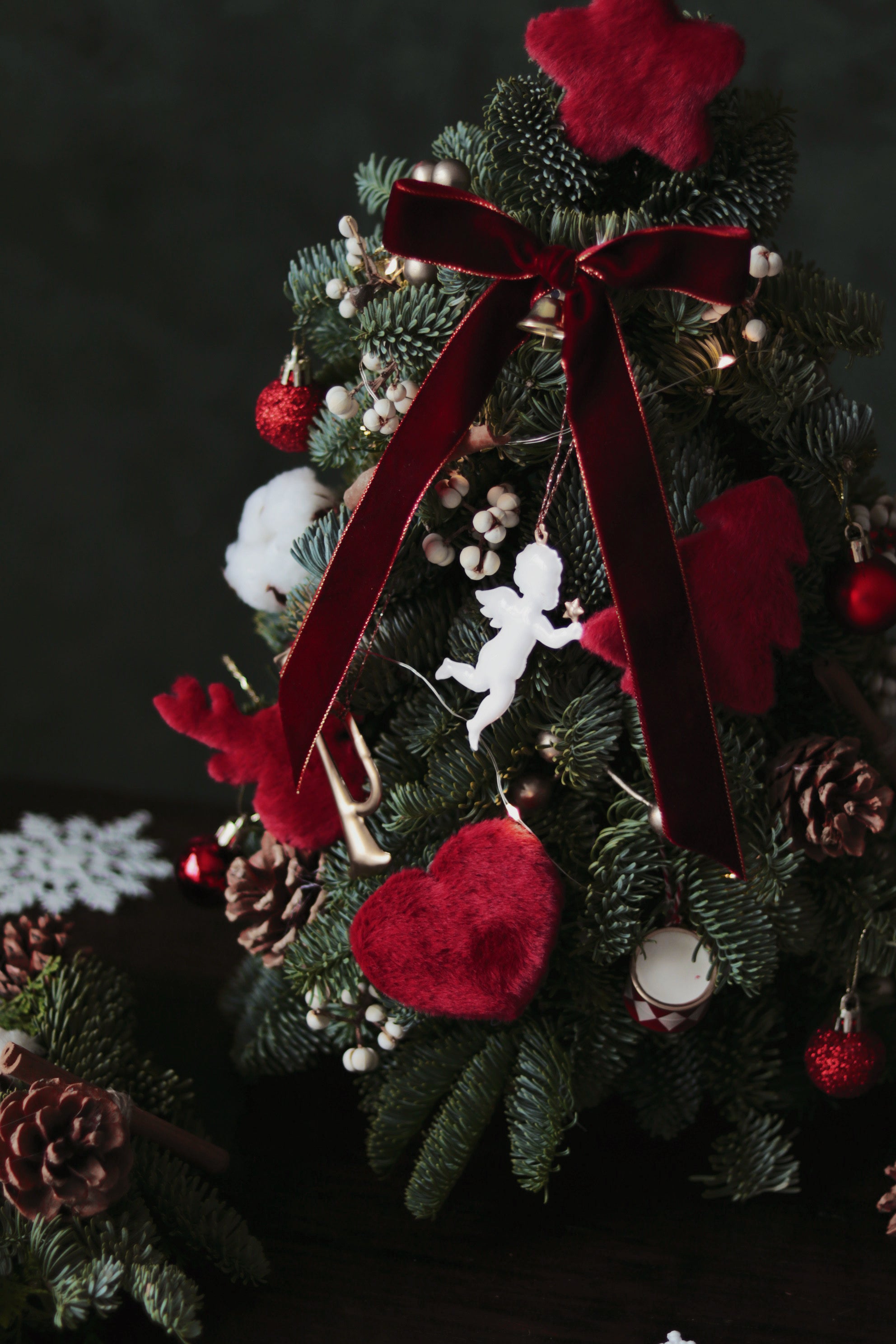 Close-up of the Holly Jolly Christmas Tree